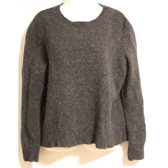 Pendleton Other - Pendleton Women's XL Charcoal Gray 100% Shetland Wool Crewneck Sweater Heritage
